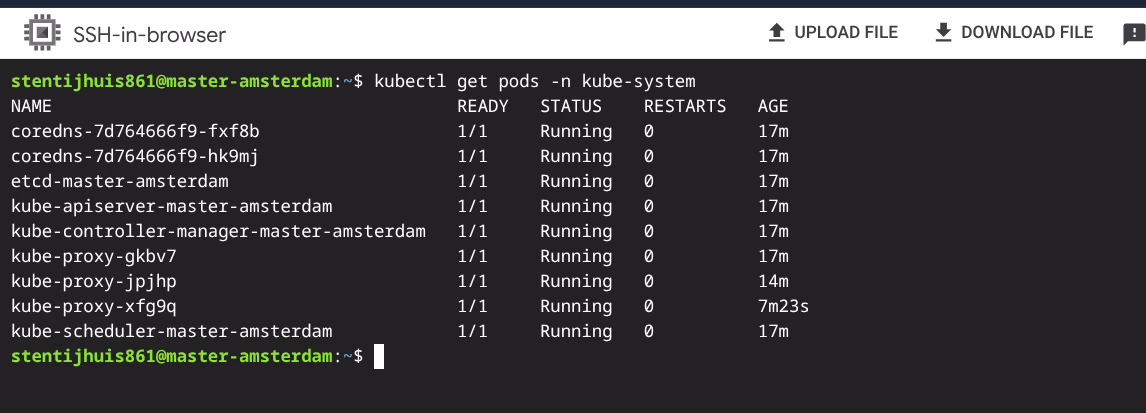 kubectl get pods -n kube-system