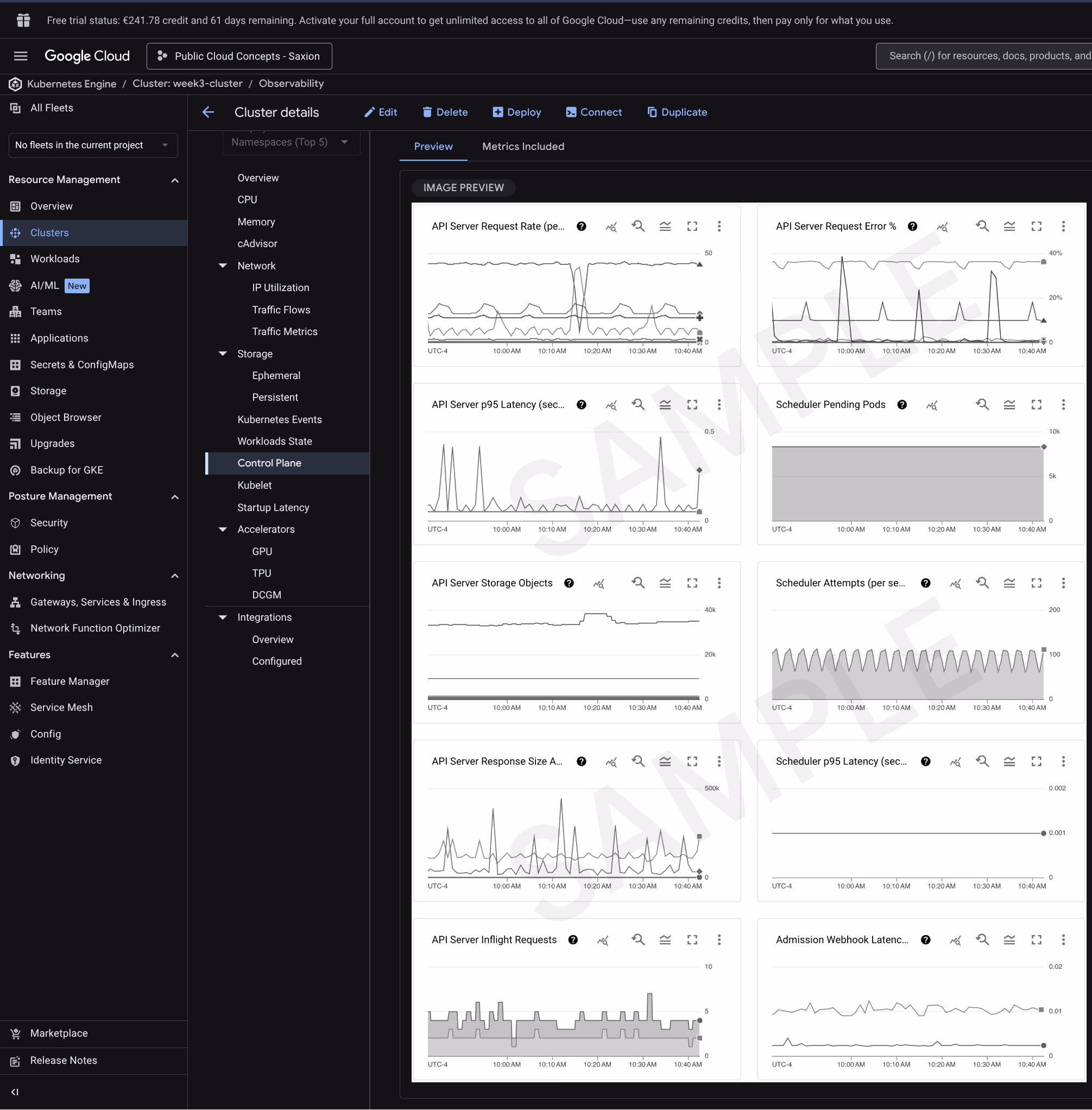 GKE observability overzicht