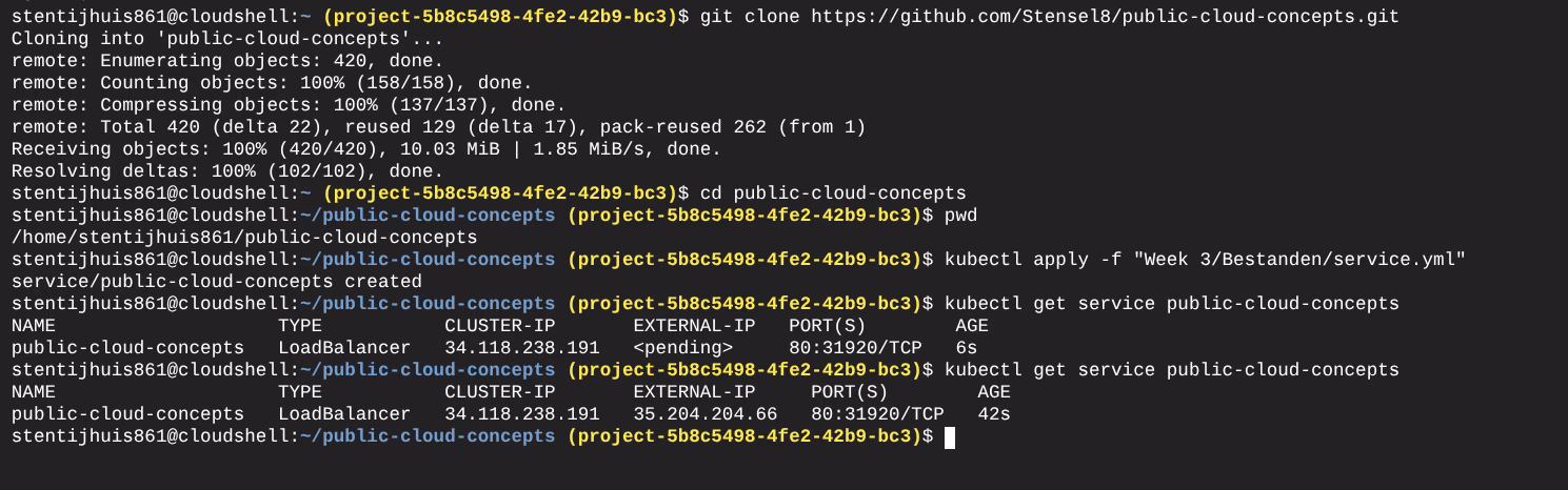 Service handmatig aangemaakt na switch